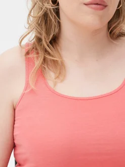 Tops Und T-Shirts|Primark Stretch-Tanktop Mit U-Ausschnitt Korallenrot