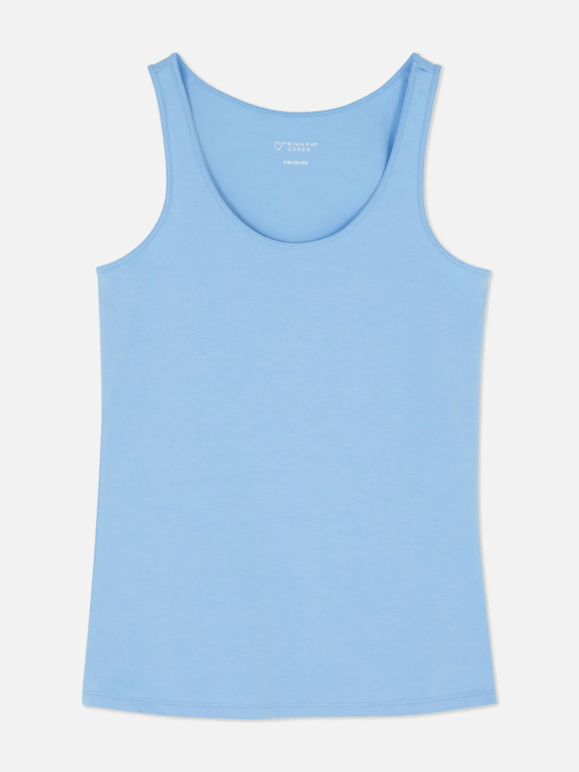 Tops Und T-Shirts|Primark Stretch-Tanktop Mit U-Ausschnitt Blau