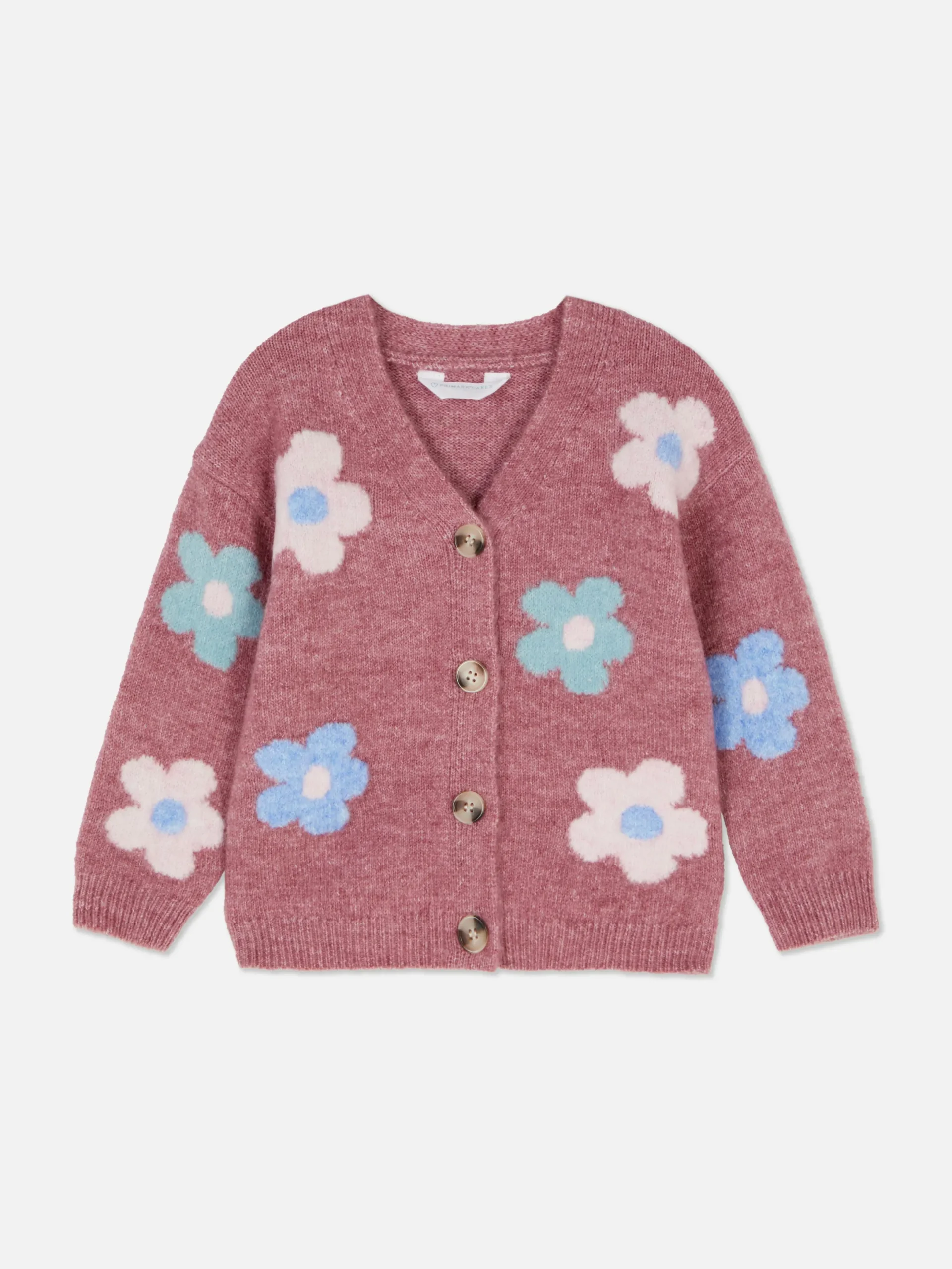 Pullover Und Cardigans|Primark Strickcardigan Mit Blumenmuster Rosa