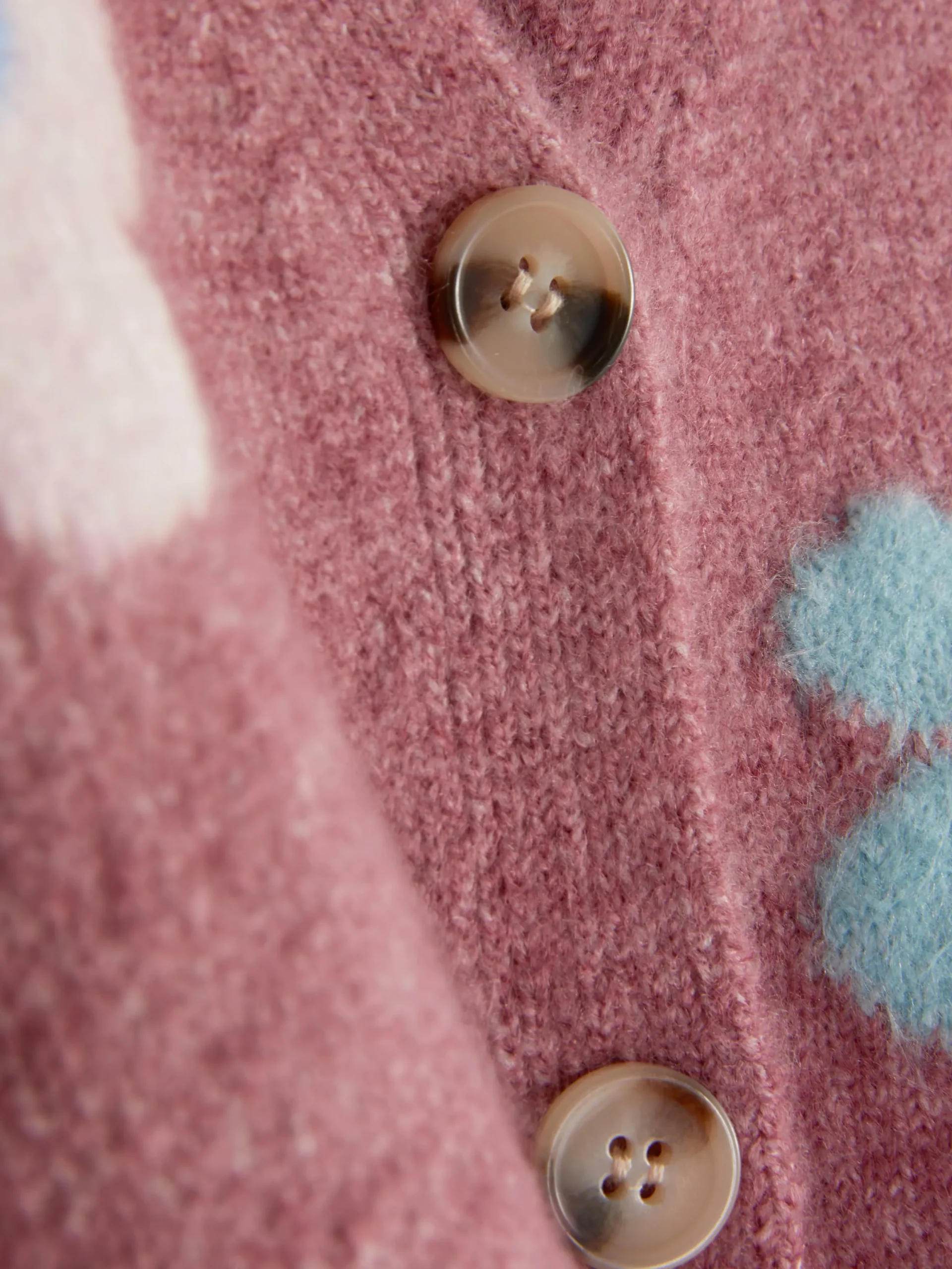 Pullover Und Cardigans|Primark Strickcardigan Mit Blumenmuster Rosa