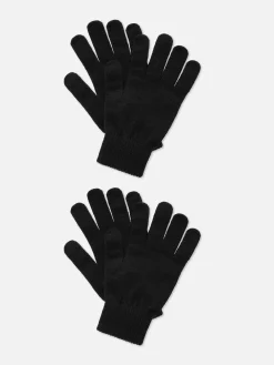 Mützen, Handschuhe Und Schals|Primark Strickhandschuhe, 2er-Pack Schwarz