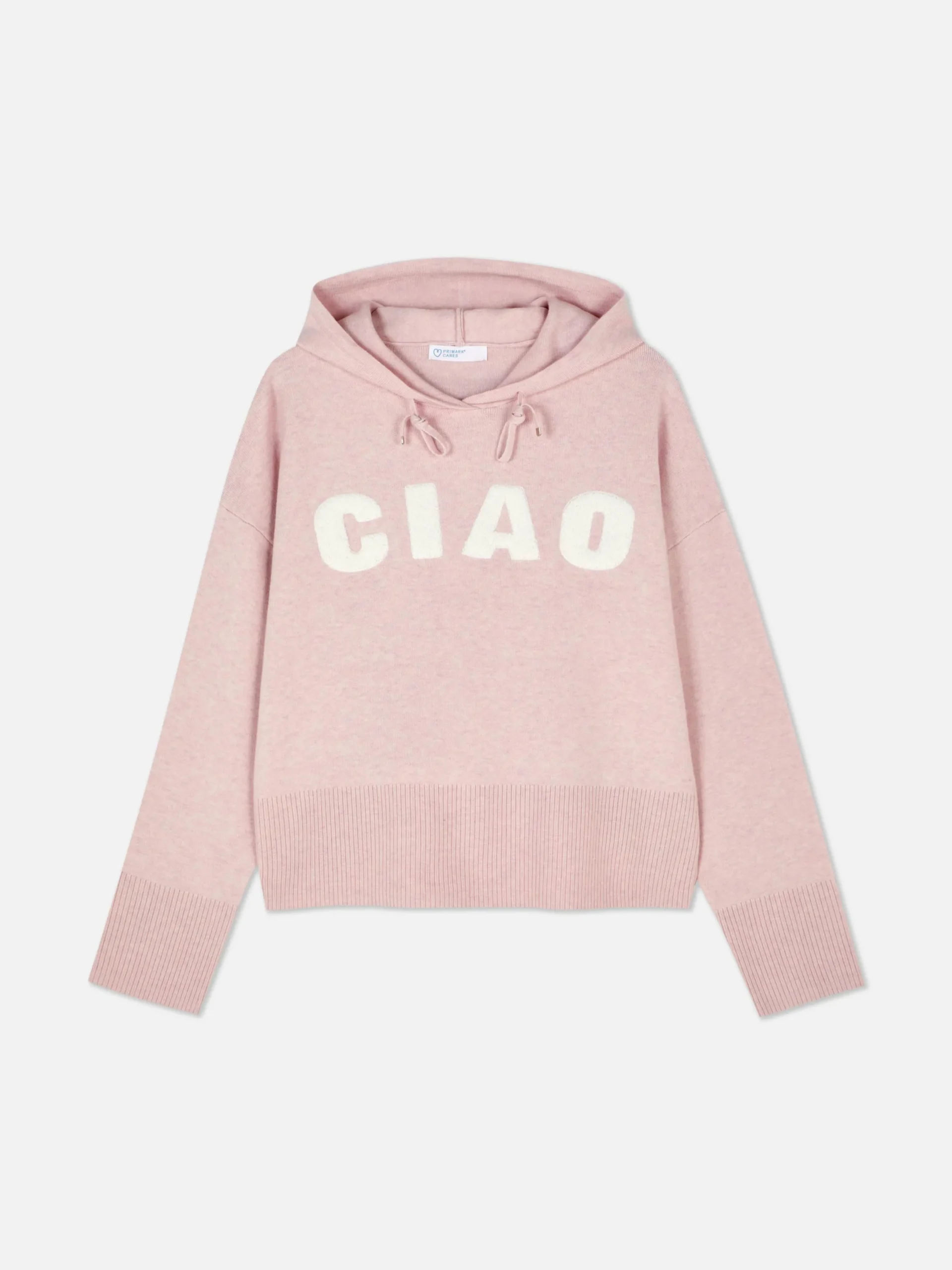 Hoodies Und Sweatshirts|Pullover Und Cardigans|Primark Strick-Hoodie Mit Slogan Rosa