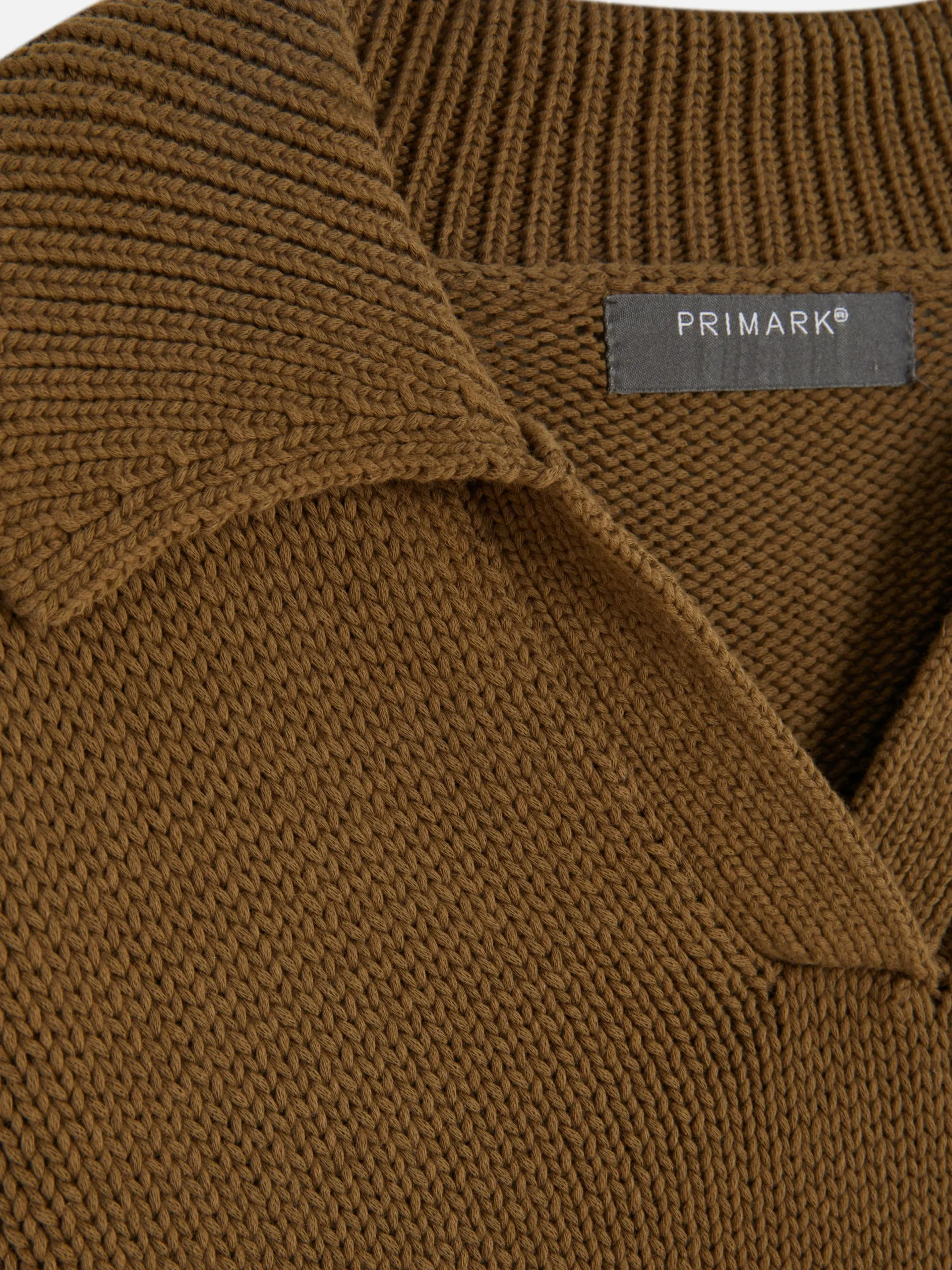 Pullover Und Cardigans|Primark Strick-Polopullover Khakifarben
