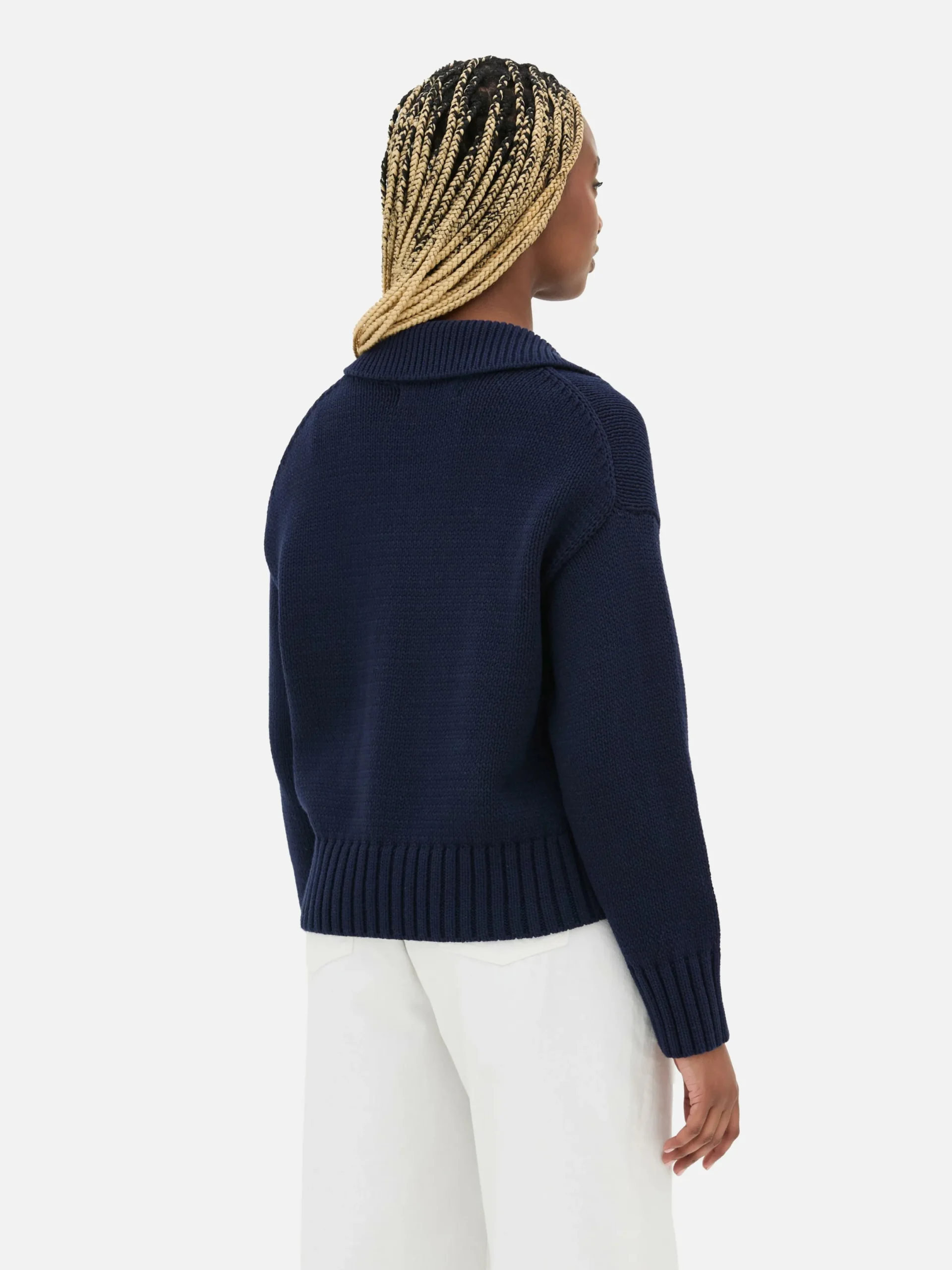 Pullover Und Cardigans|Primark Strick-Polopullover Marineblau