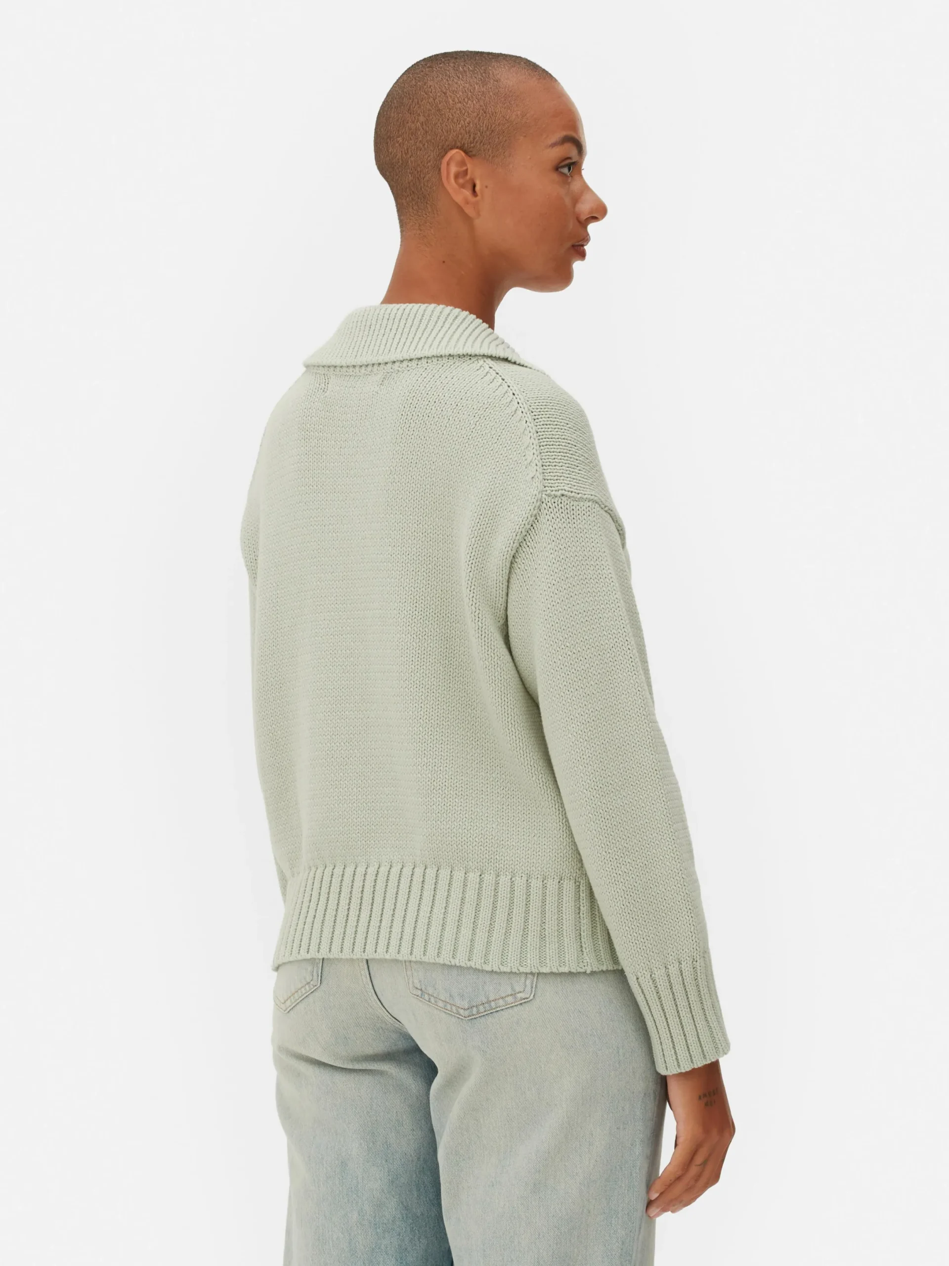 Pullover Und Cardigans|Primark Strick-Polopullover Mintgrün