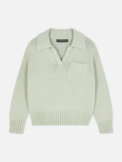 Pullover Und Cardigans|Primark Strick-Polopullover Mintgrün