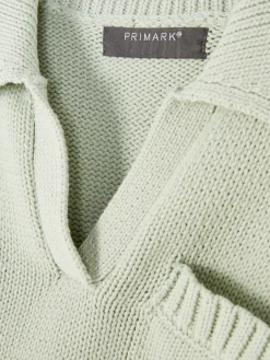 Pullover Und Cardigans|Primark Strick-Polopullover Mintgrün
