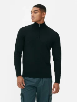 Pullover Und Cardigans|Primark Strickpullover Mit Kurzem Reißverschluss Schwarz