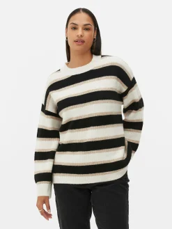 Pullover Und Cardigans|Primark Strickpullover Mit Ärmelbündchen Beige