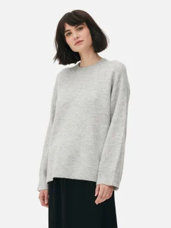 Pullover Und Cardigans|Primark Strickpullover Mit Ärmelbündchen Grau