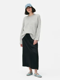 Pullover Und Cardigans|Primark Strickpullover Mit Ärmelbündchen Grau