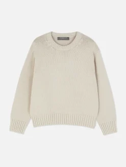 Pullover Und Cardigans|Primark Strickpullover Mit Rundhalsausschnitt Naturfarben