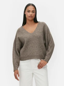Pullover Und Cardigans|Primark Strickpullover Mit V-Ausschnitt Beige