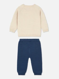 Sets Und Outfits|Primark Strickpullover Und Leggings Im Set Marineblau