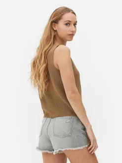 Pullover Und Cardigans|Primark Strickweste Mit V-Ausschnitt Khakifarben