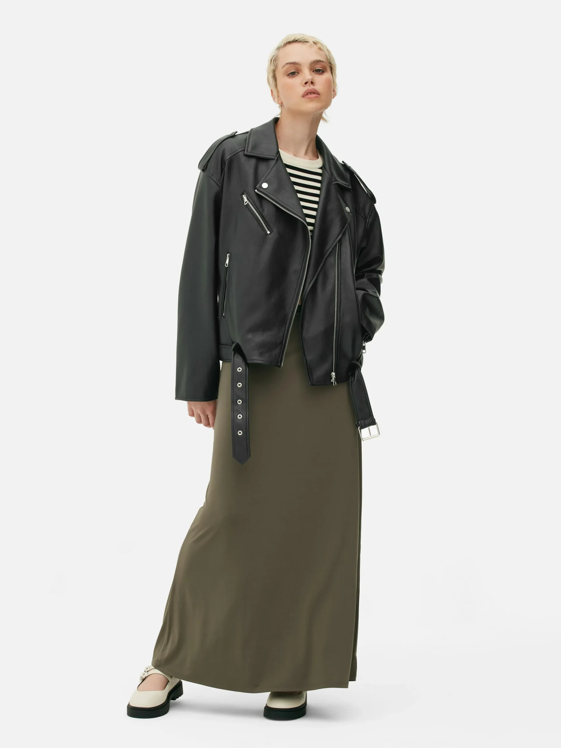 Jacken Und Mäntel|Primark Strukturierte Bikerjacke Schwarz