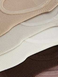Socken|Primark Strukturierte Füßlinge, 5er-Pack Nude