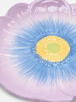 Teller, Schüsseln Und Platten|Geschirr|Primark Strukturierter Beilagenteller In Blumenoptik Violett