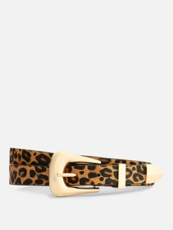 Gürtel|Primark Strukturierter Gürtel Mit Leopardenprint Multi