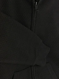 Hoodies Und Sweatshirts|Primark Strukturierter Hoodie Mit Reißverschluss Für Jüngere Jungen Schwarz