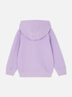 Hoodies Und Sweatshirts|Primark Strukturierter Hoodie Mit Reißverschluss Lilafarben