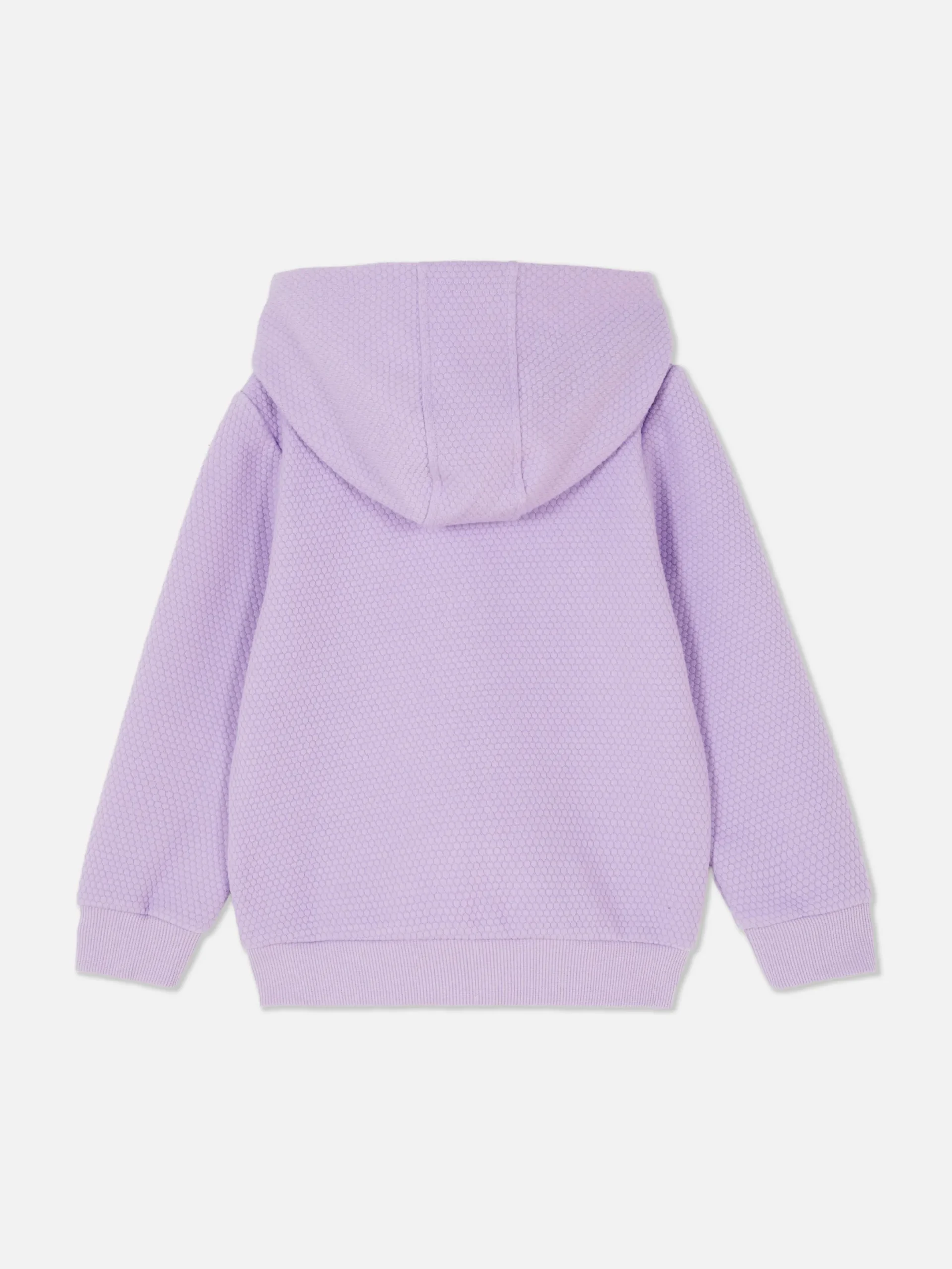 Hoodies Und Sweatshirts|Primark Strukturierter Hoodie Mit Reißverschluss Lilafarben