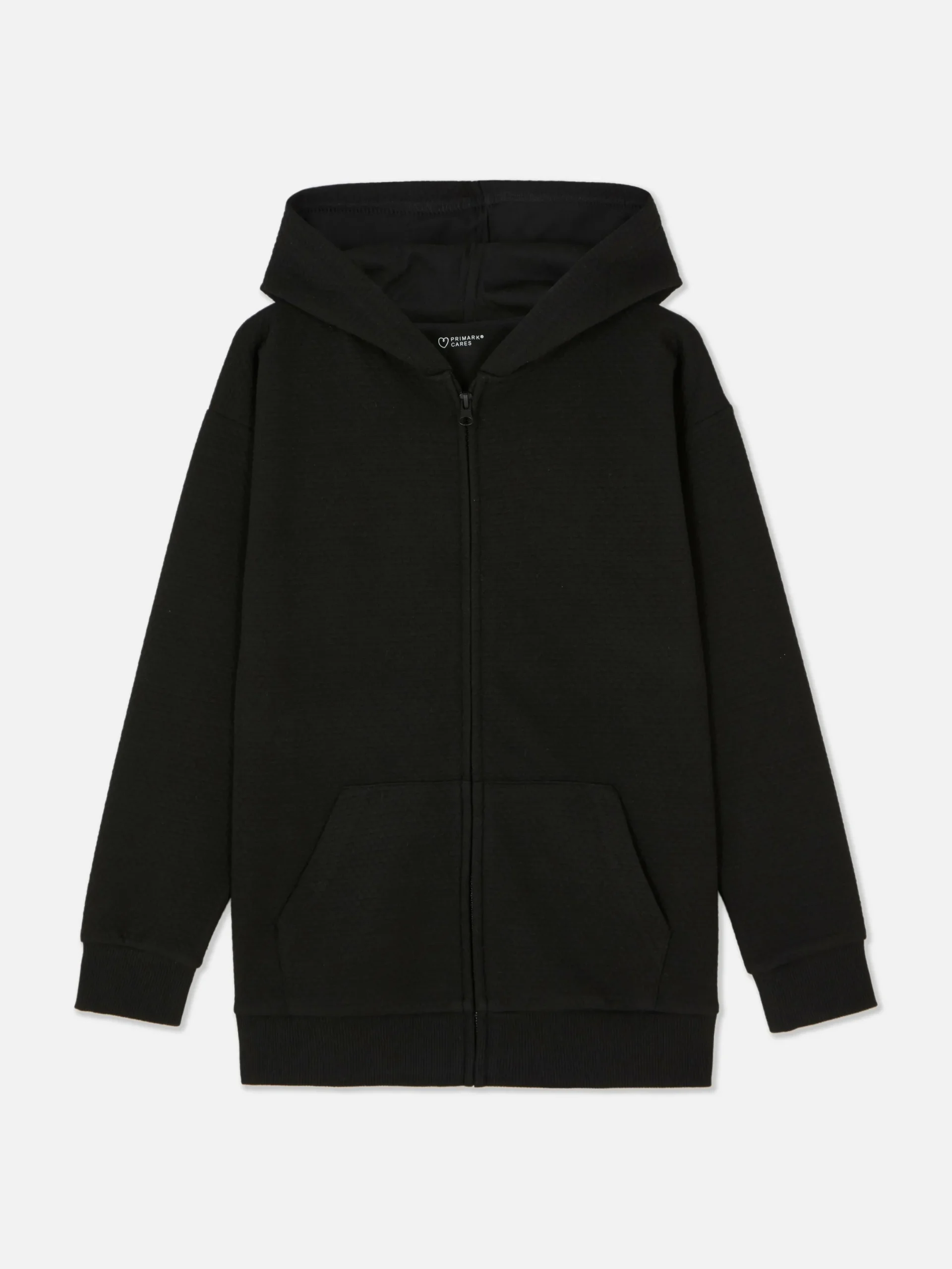 Hoodies Und Sweatshirts|Primark Strukturierter Hoodie Mit Reißverschluss Für Jungen Schwarz