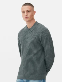 Pullover Und Cardigans|Primark Strukturierter Polopullover Dunkelgrün