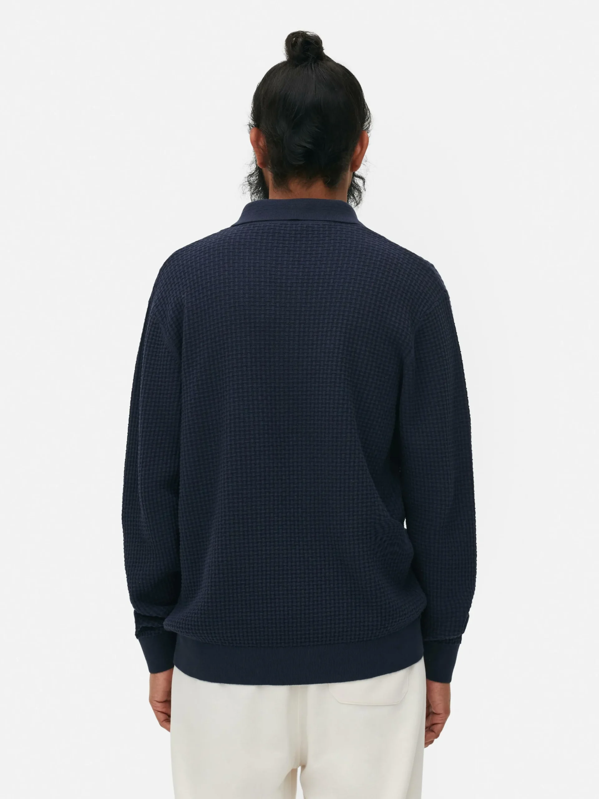 Pullover Und Cardigans|Primark Strukturierter Polopullover Marineblau