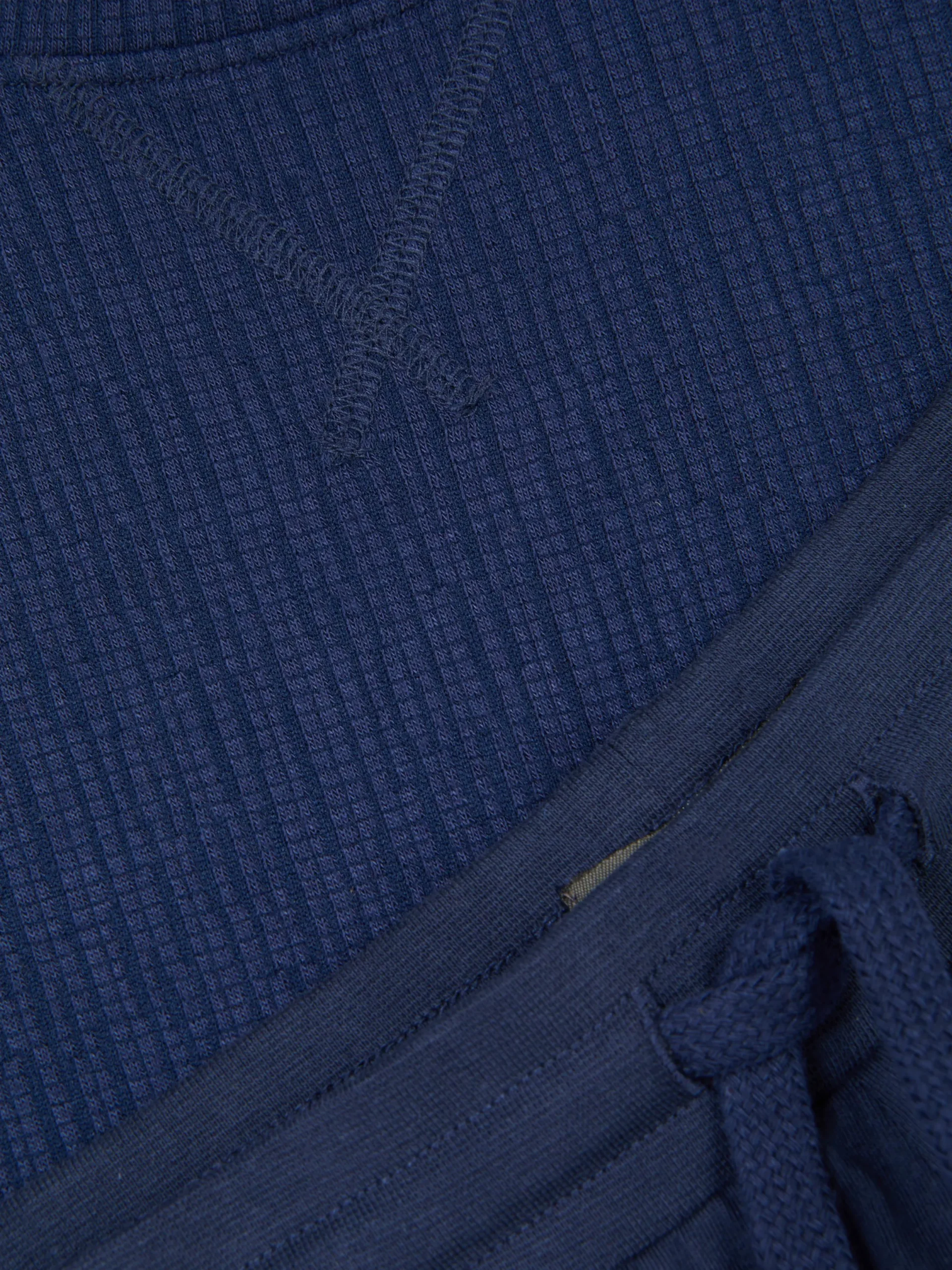 Schlafanzüge|Primark Strukturierter Schlafanzug Mit Shorts Und T-Shirt Marineblau