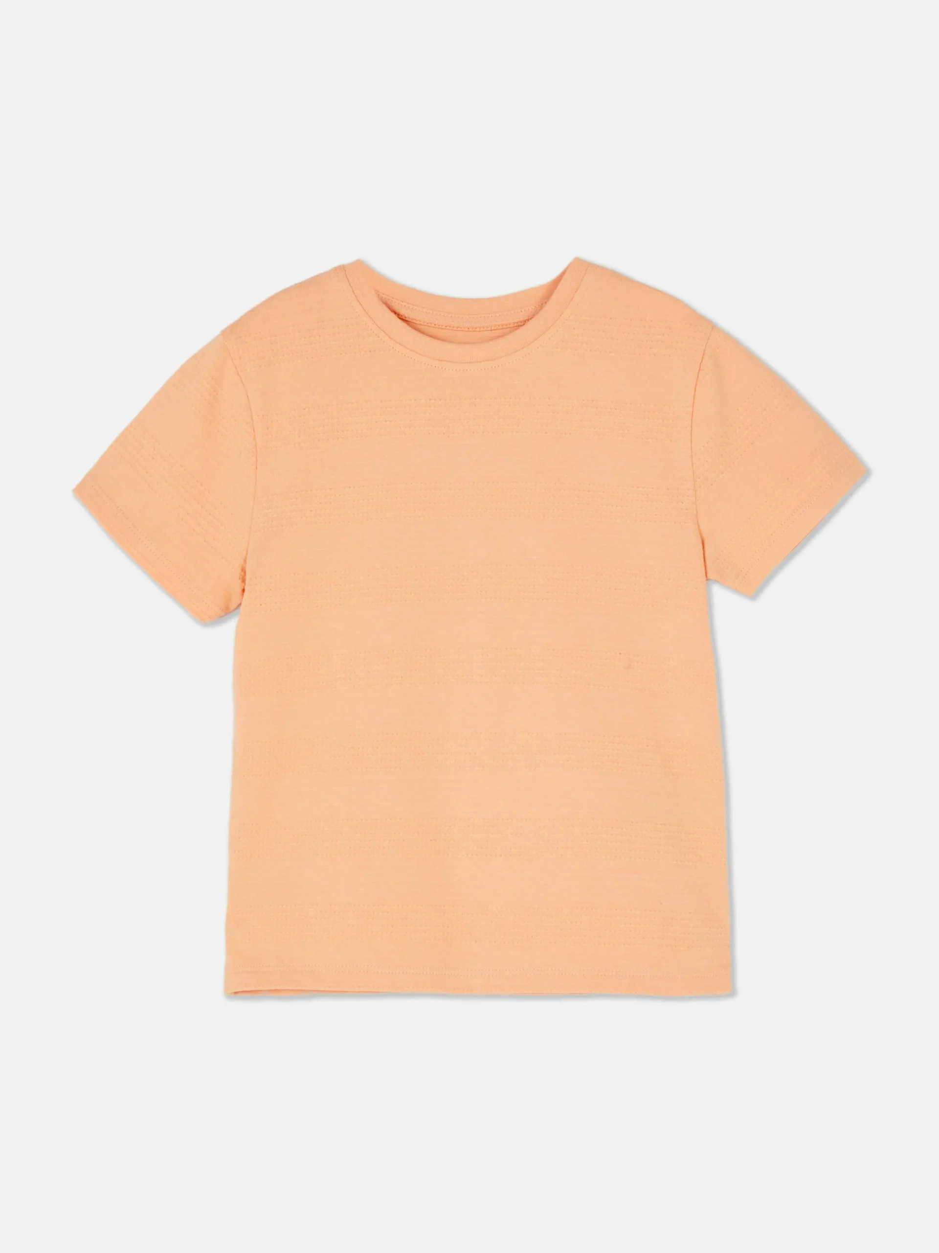 Tops Und T-Shirts|Primark Strukturiertes T-Shirt Mit Streifen Korallenrot
