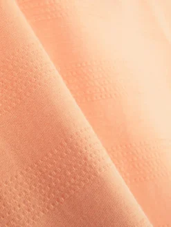 Tops Und T-Shirts|Primark Strukturiertes T-Shirt Mit Streifen Korallenrot
