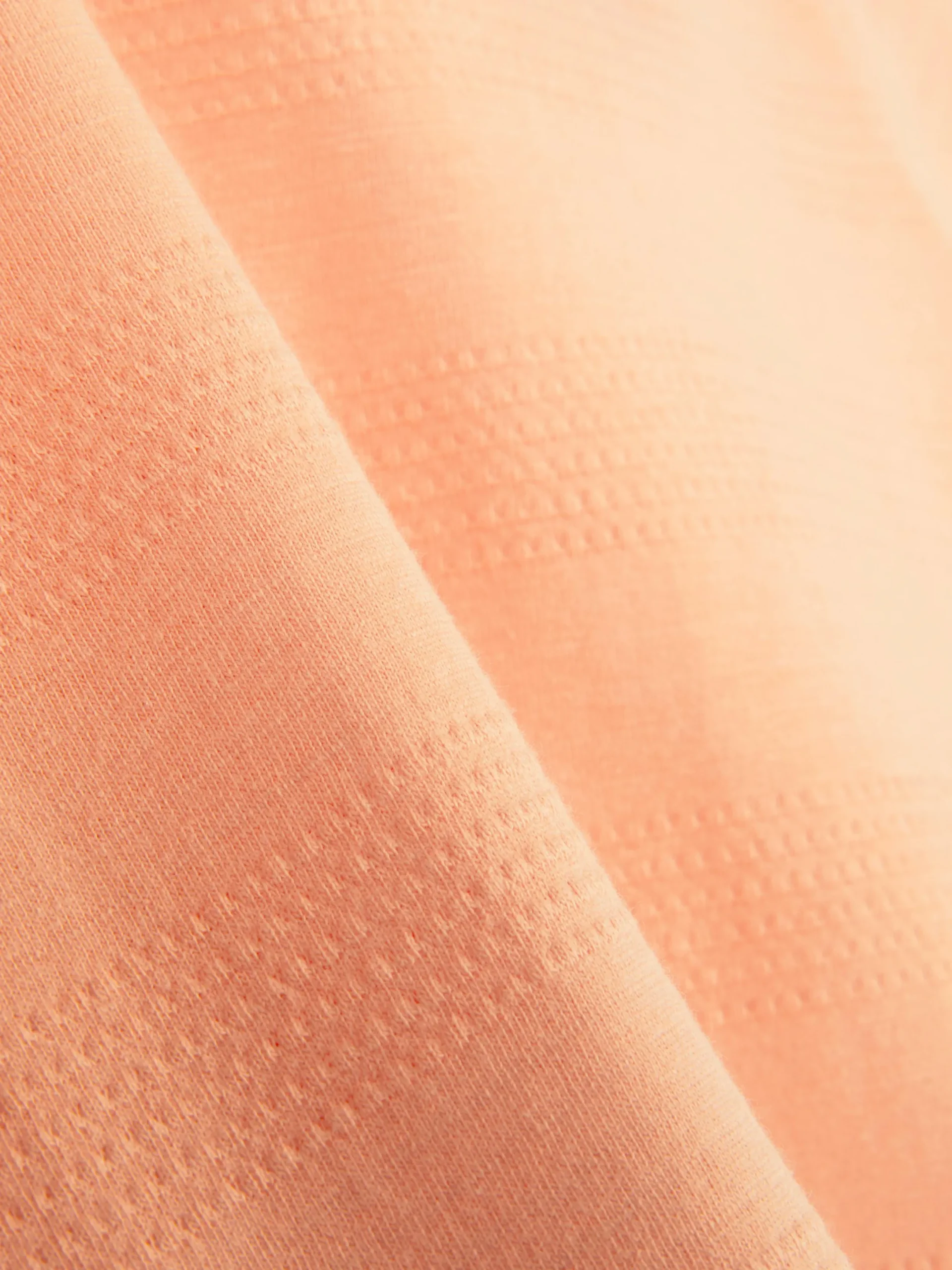 Tops Und T-Shirts|Primark Strukturiertes T-Shirt Mit Streifen Korallenrot