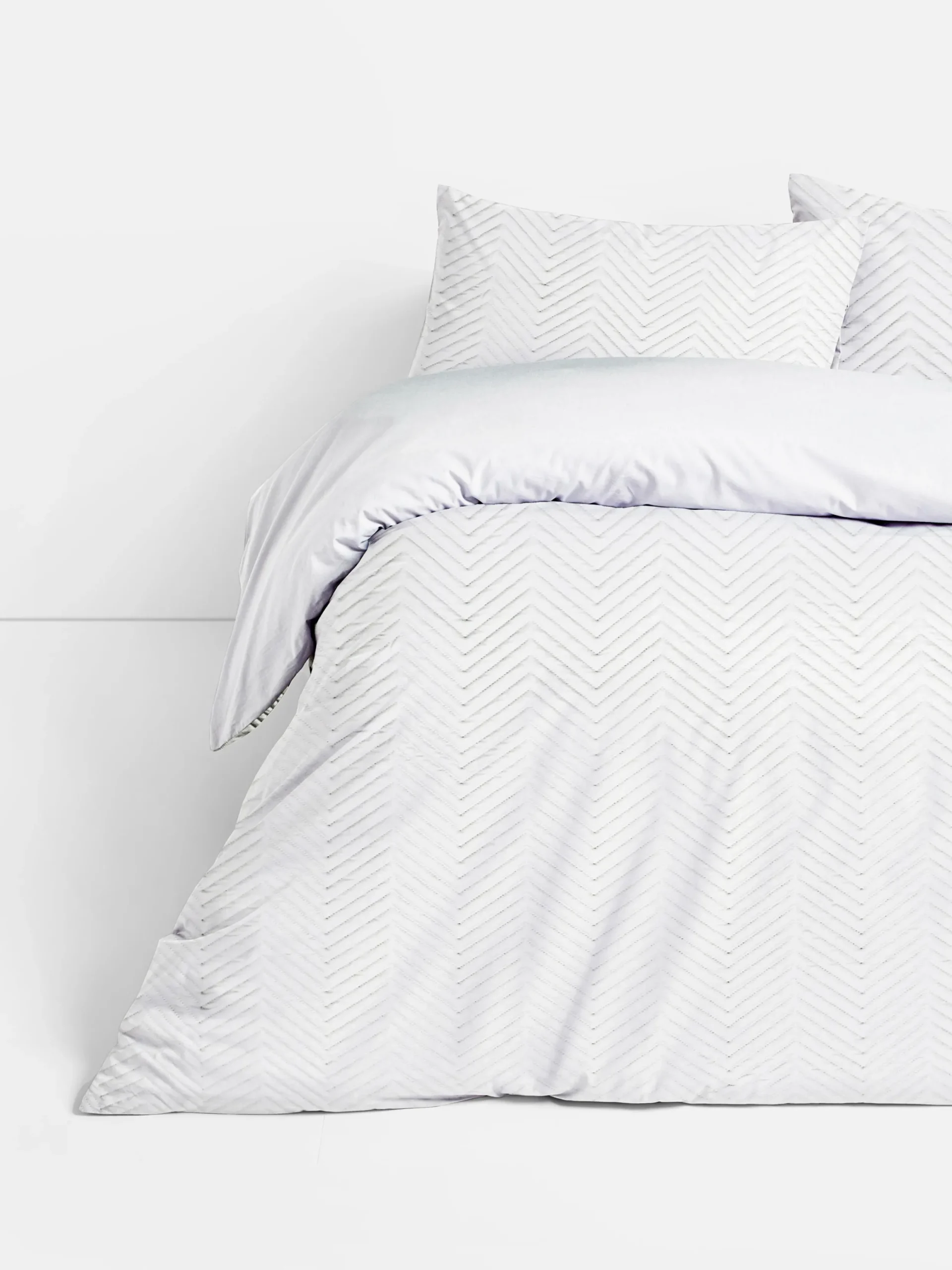 Bettwäsche Und Sets|Primark Strukturiertes Wendebettwäscheset, Doppelbett Weiß