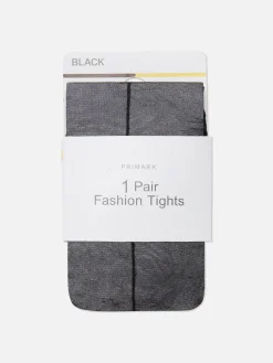 Strumpfhosen|Primark Strumpfhose Mit Kubanischem Absatz Und Fersennaht Schwarz