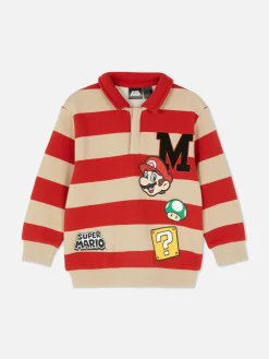 Hoodies Und Sweatshirts|Primark „Super Mario“ Rugby-Hemd Rot