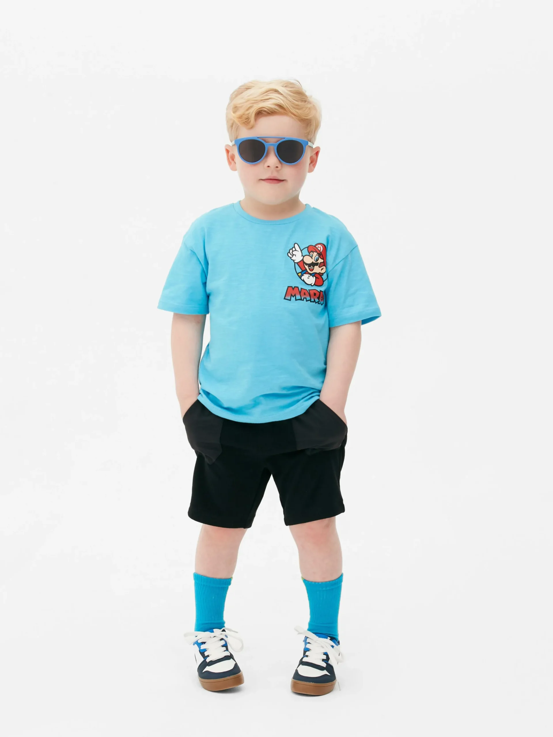 Tops Und T-Shirts|Primark „Super Mario“ T-Shirt Blau
