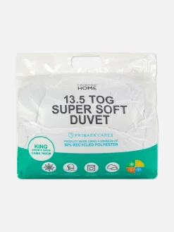 Bettdecken Und Kissen|Primark Superweiche Kingsize-Bettwäsche, 13,5 TOG Weiß