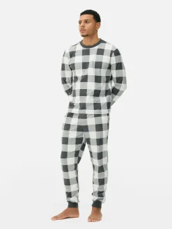 Schlafanzüge|Primark Superweicher, Langer Schlafanzug Grau