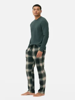 Schlafanzüge|Primark Superweicher, Langer Schlafanzug Grün