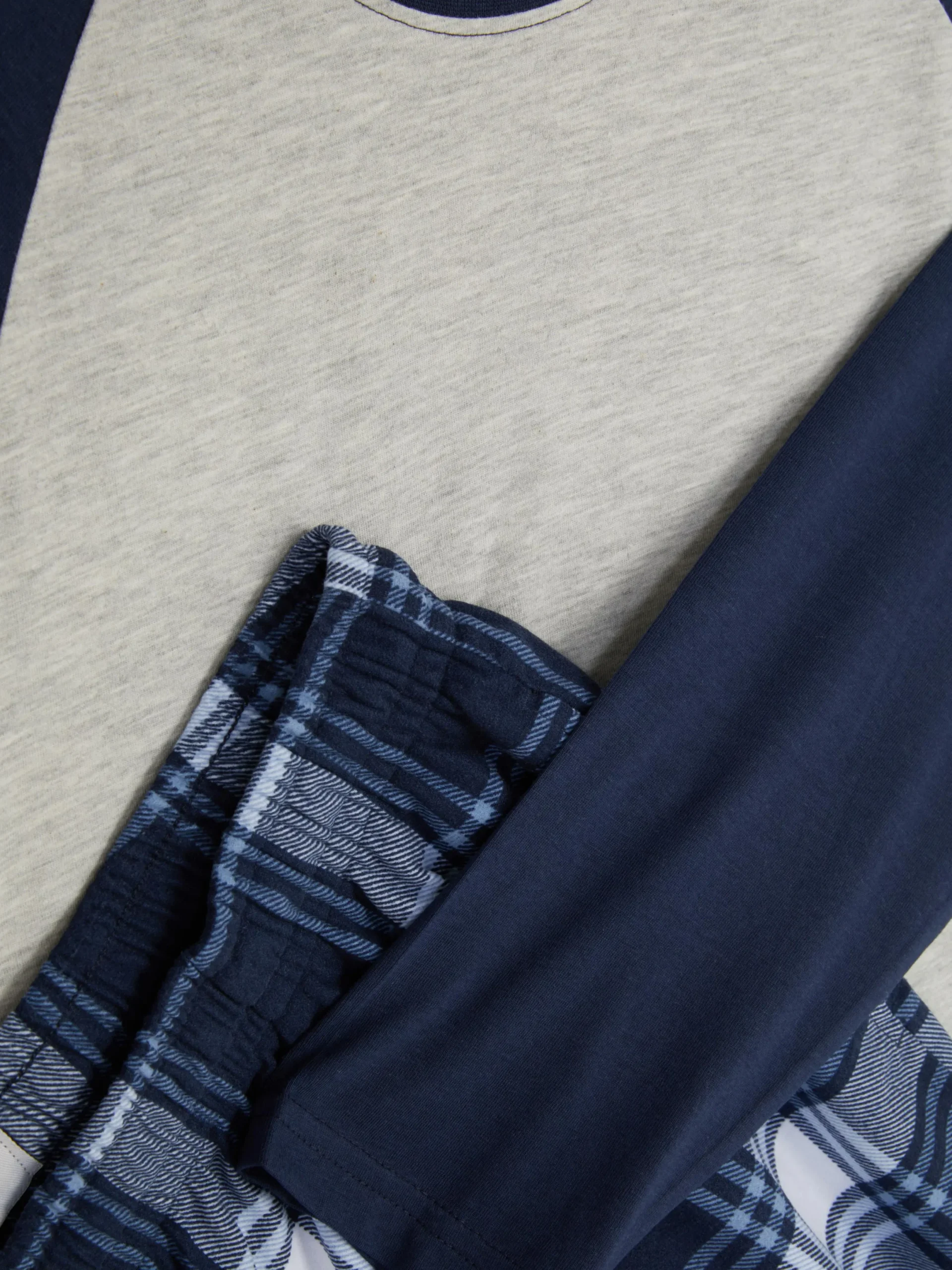 Schlafanzüge|Primark Superweicher, Langer Schlafanzug Marineblau