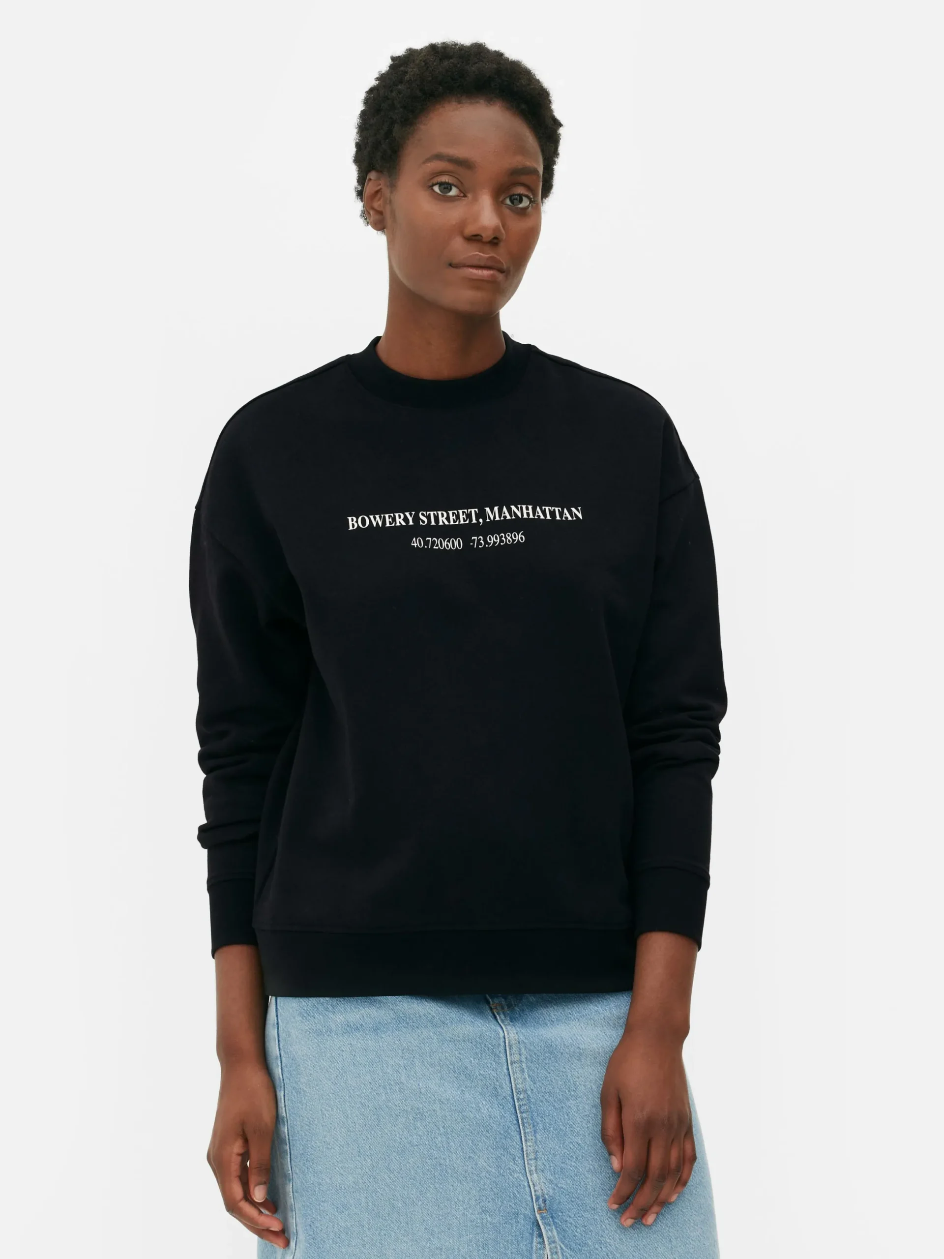 Hoodies Und Sweatshirts|Primark Sweat-Pullover Mit Motiv Schwarz
