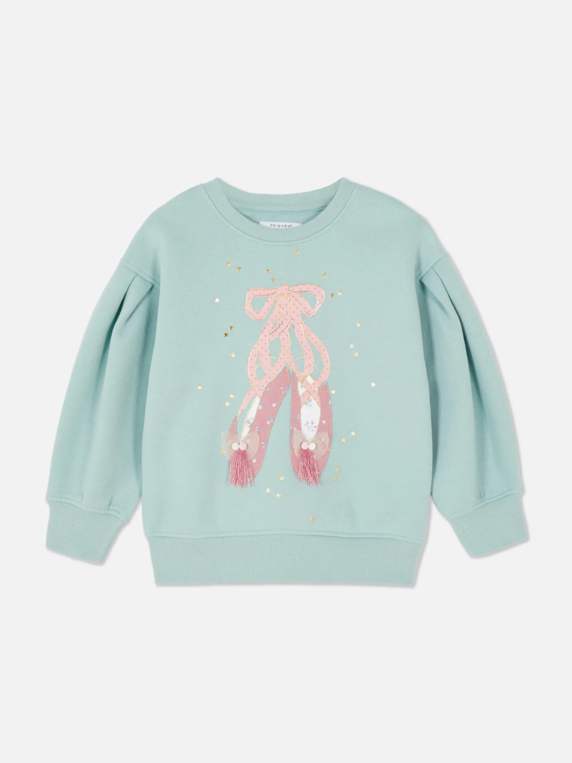 Hoodies Und Sweatshirts|Primark Sweatshirt Mit Ballerinas-Applikation Grün