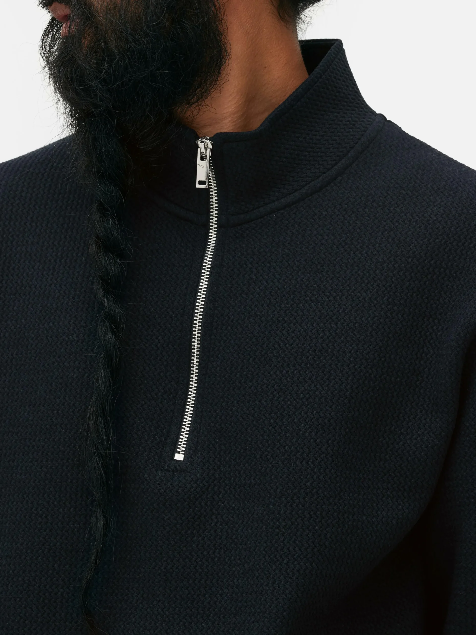 Hoodies Und Sweatshirts|Primark Sweatshirt Mit Reißverschluss Und Geometrie-Muster Marineblau