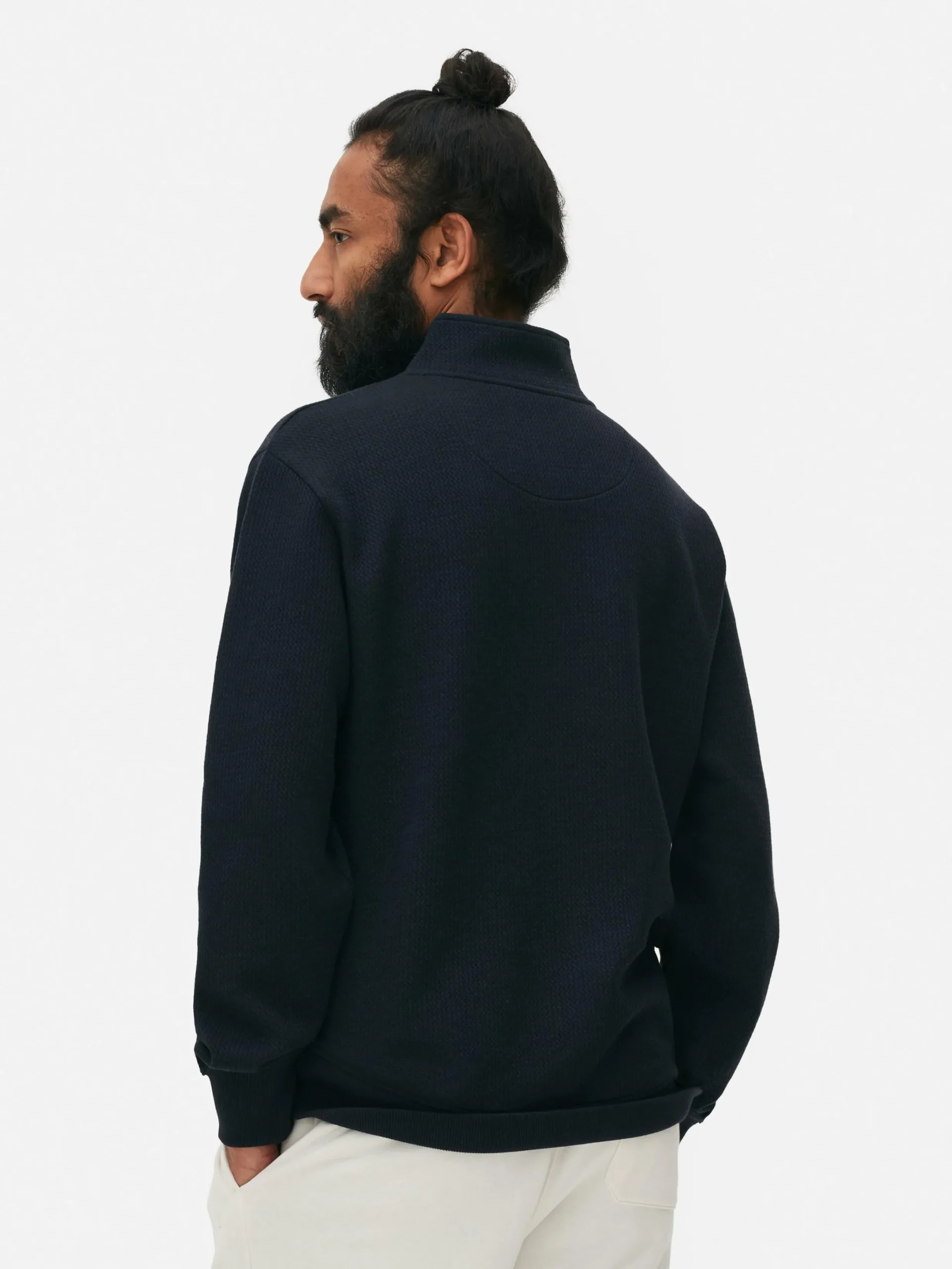 Hoodies Und Sweatshirts|Primark Sweatshirt Mit Reißverschluss Und Geometrie-Muster Marineblau