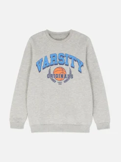 Hoodies Und Sweatshirts|Primark Sweatshirt Mit Rundhalsausschnitt Grau meliert