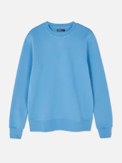 Loungewear|Hoodies Und Sweatshirts|Primark Sweatshirt Mit Rundhalsausschnitt Mittelblau