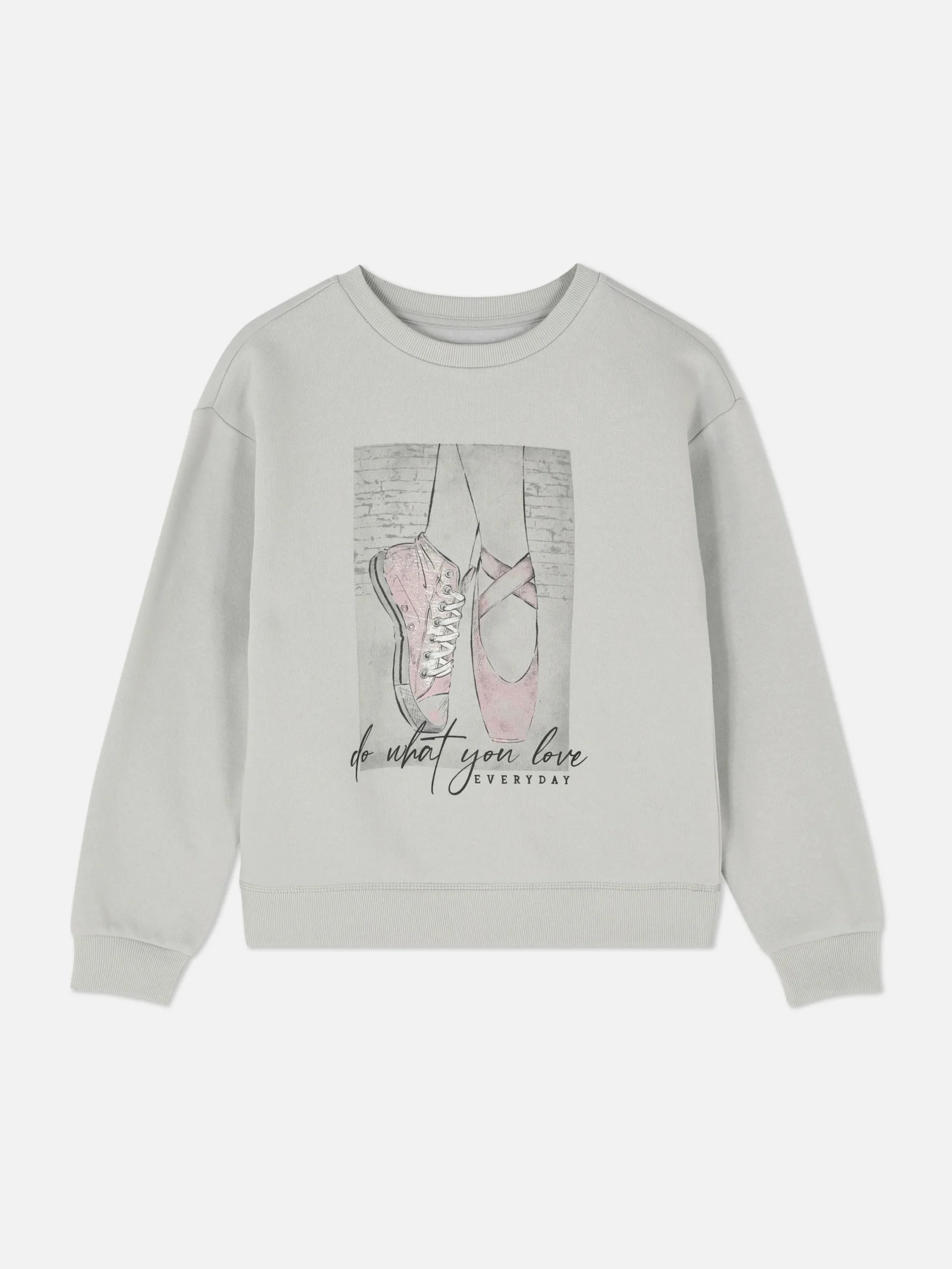 Hoodies Und Sweatshirts|Primark Sweatshirt Mit Rundhalsausschnitt Grau