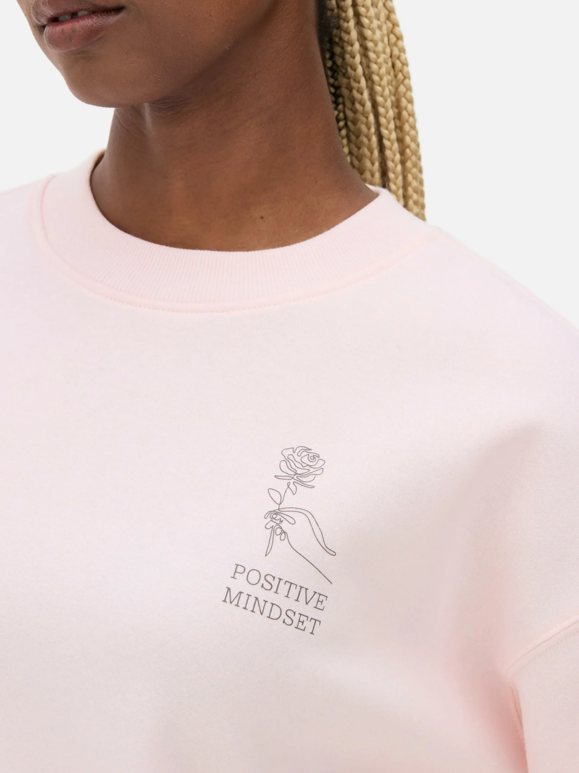 Hoodies Und Sweatshirts|Primark Sweatshirt Mit Slogan Und Rundhalsausschnitt Rosa