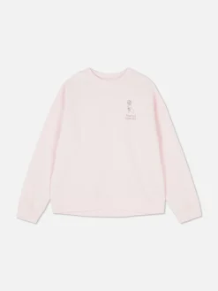 Hoodies Und Sweatshirts|Primark Sweatshirt Mit Slogan Und Rundhalsausschnitt Rosa